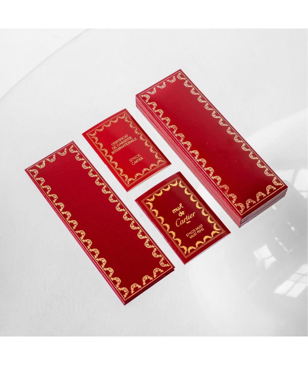 CARTIER Золотая позолоченная шариковая ручка, фото 6