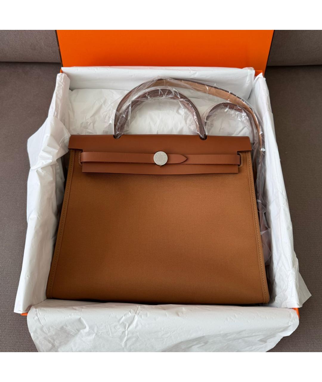 HERMES Коричневая кожаная сумка через плечо, фото 2