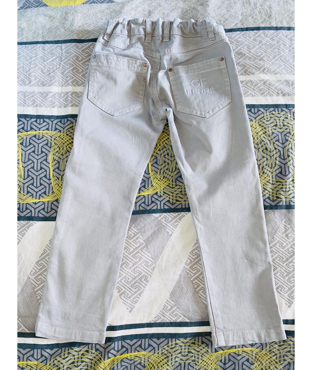 GIANFRANCO FERRE Серые хлопковые детские джинсы, фото 5