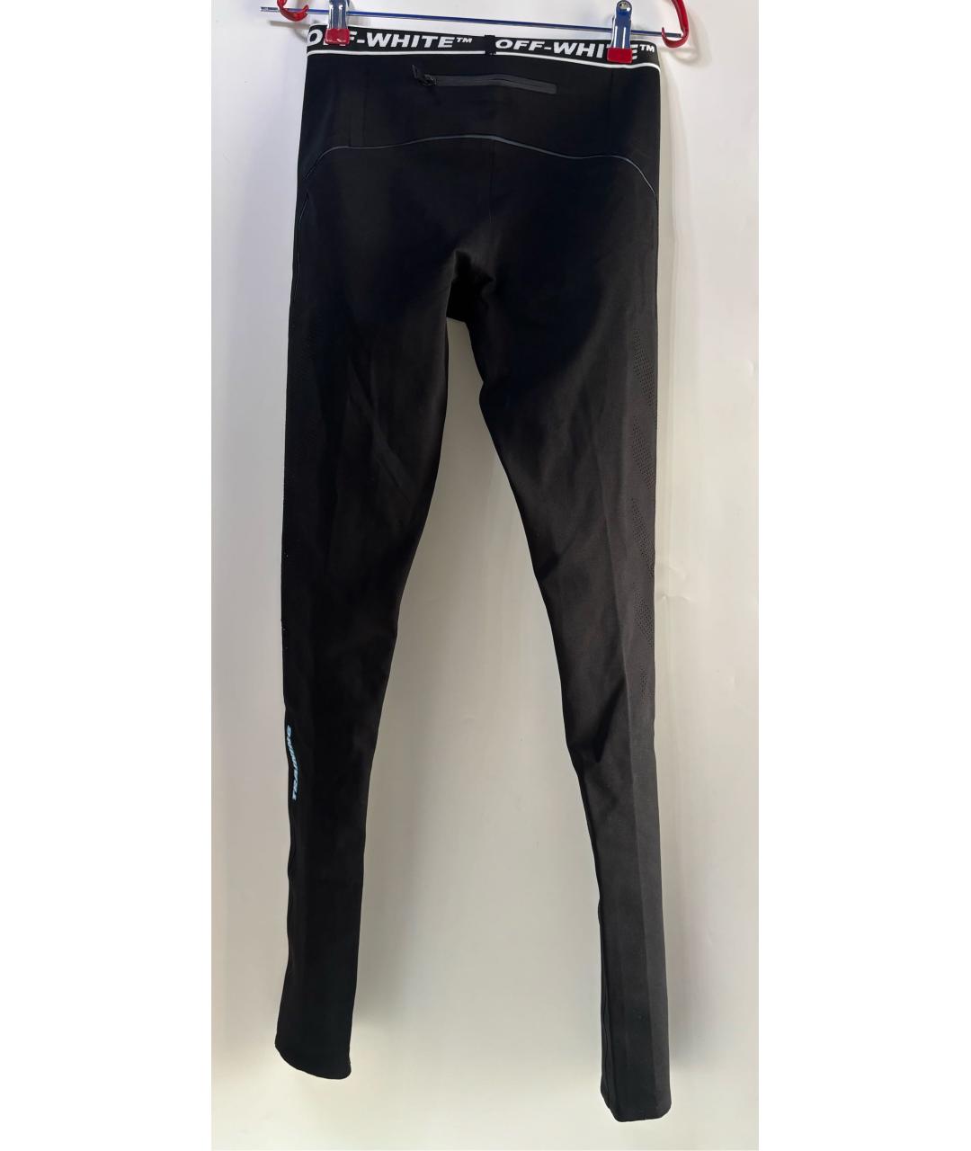 OFF-WHITE Черные вискозные леггинсы и велосипедки, фото 2