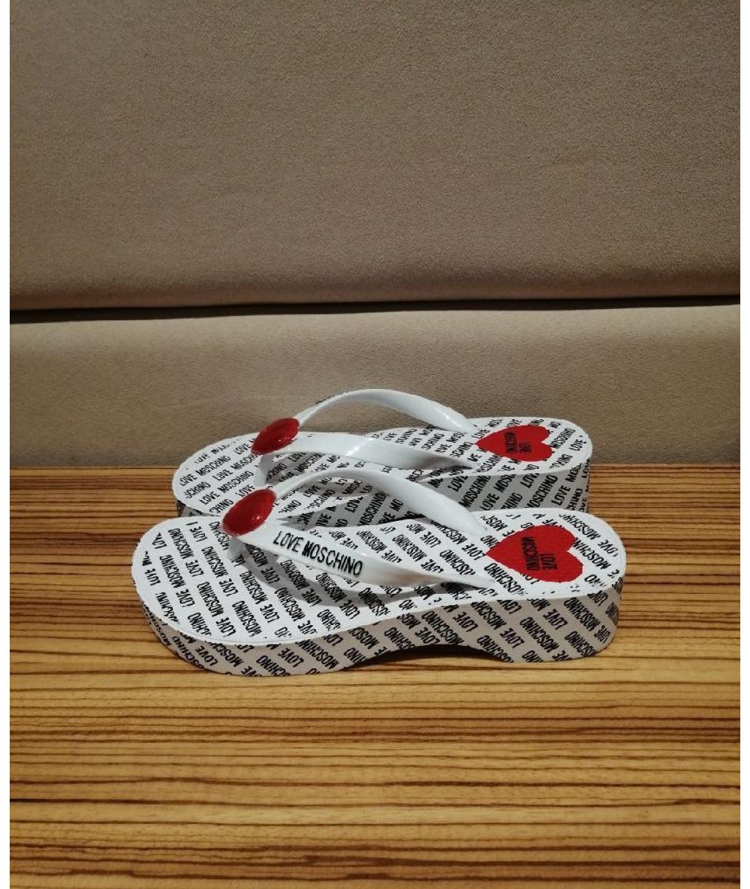 LOVE MOSCHINO Мульти шлепанцы, фото 4