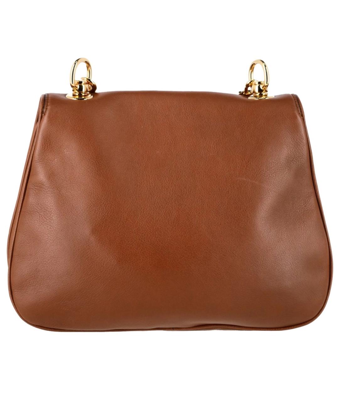 GUCCI Коричневая кожаная сумка через плечо, фото 2