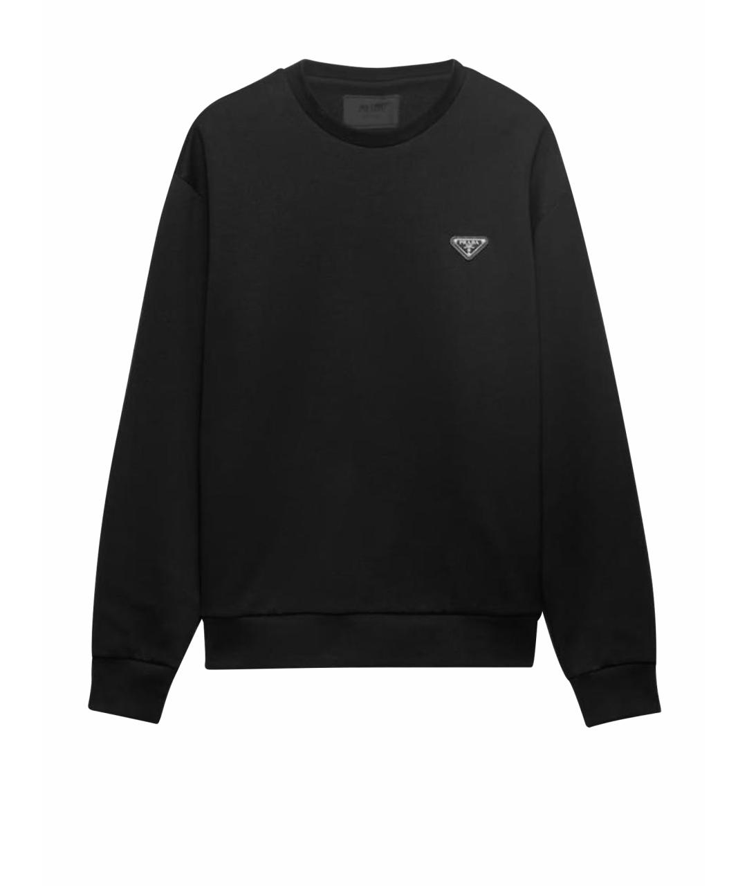 PRADA Черный хлопковый джемпер / свитер, фото 1