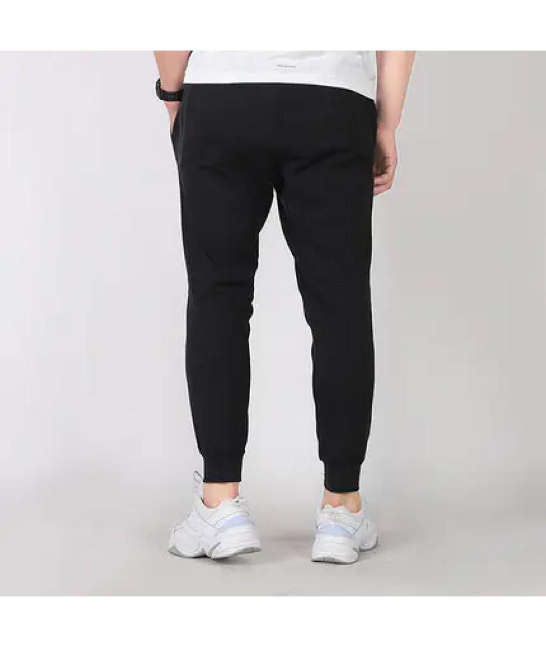 NIKE Черные хлопковые повседневные брюки, фото 4