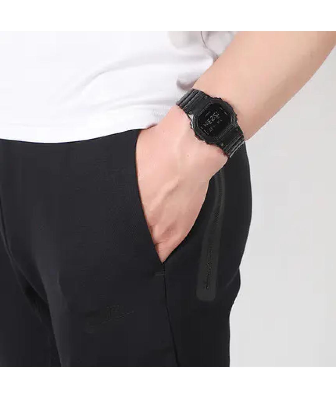 NIKE Черные хлопковые повседневные брюки, фото 5