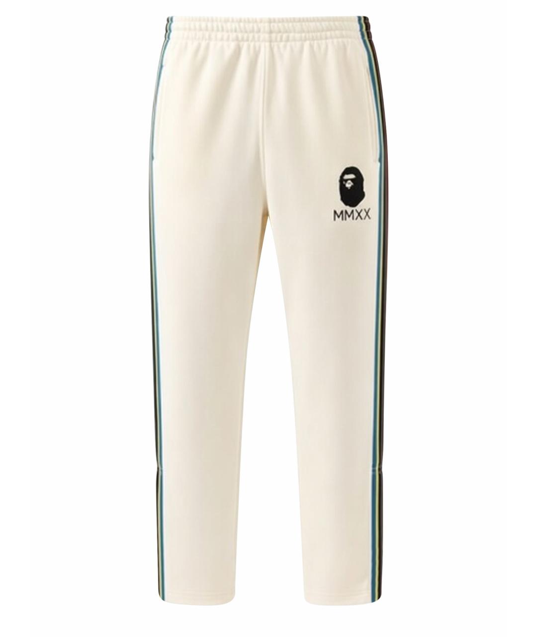 BAPE Бежевые синтетические повседневные брюки, фото 1