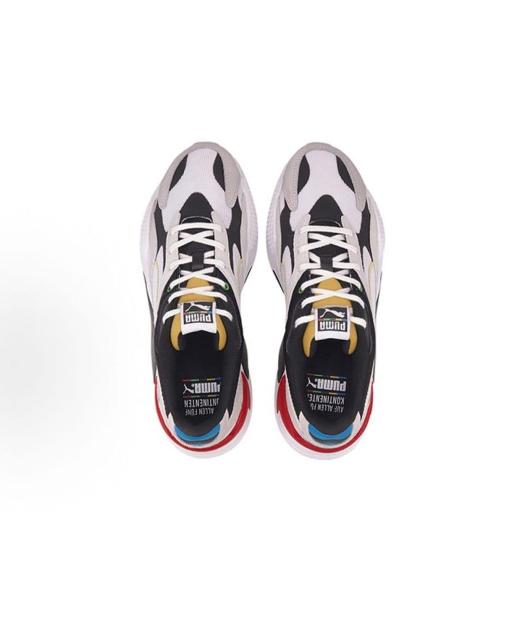 PUMA Белые кожаные низкие кроссовки / кеды, фото 2