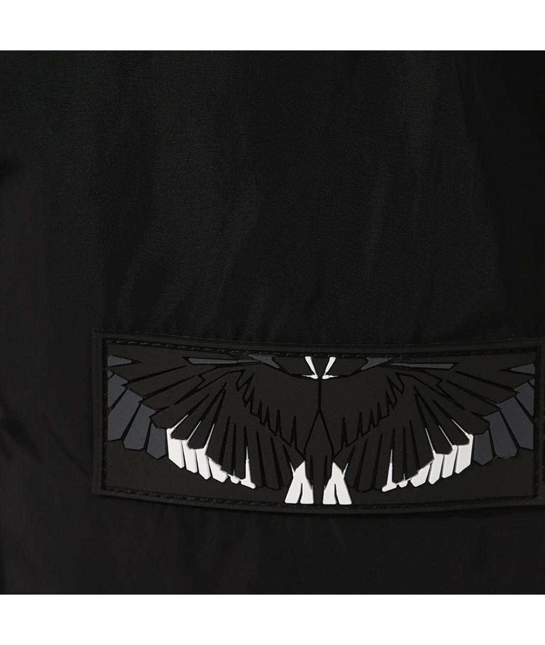 MARCELO BURLON Черные синтетические повседневные брюки, фото 4