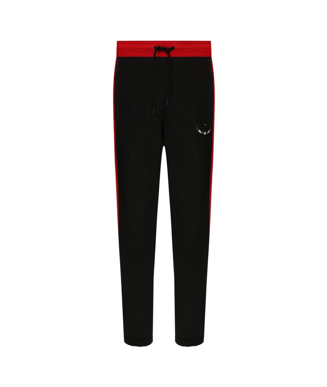 MARCELO BURLON Черные синтетические повседневные брюки, фото 6