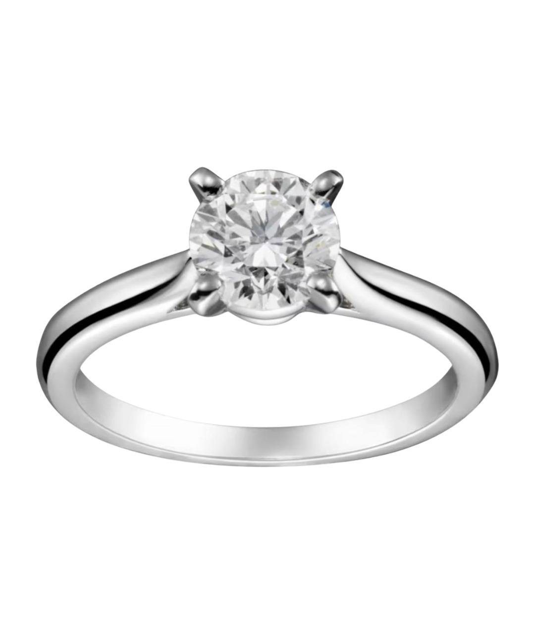 CARTIER Белое платиновое кольцо, фото 1