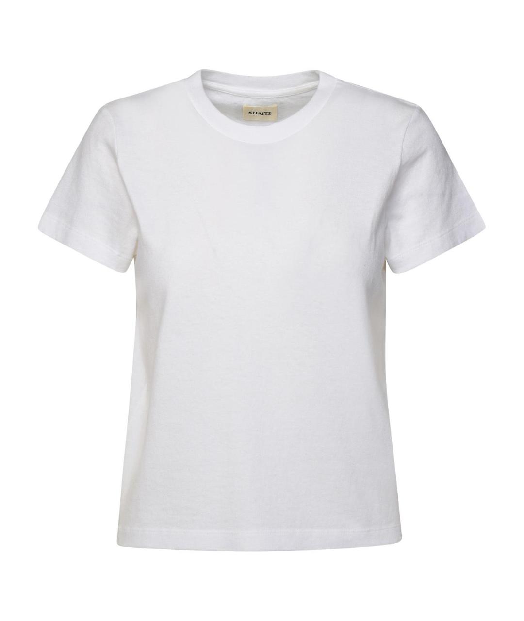 KHAITE Белая хлопковая футболка, фото 1