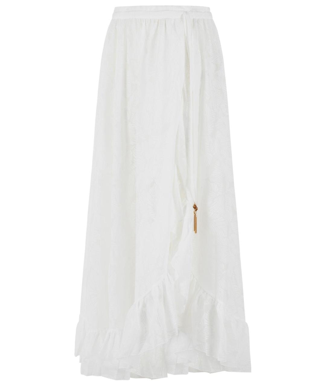 ZIMMERMANN Белая хлопковая юбка макси, фото 2
