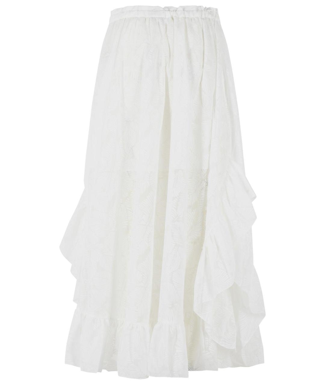 ZIMMERMANN Белая хлопковая юбка макси, фото 3