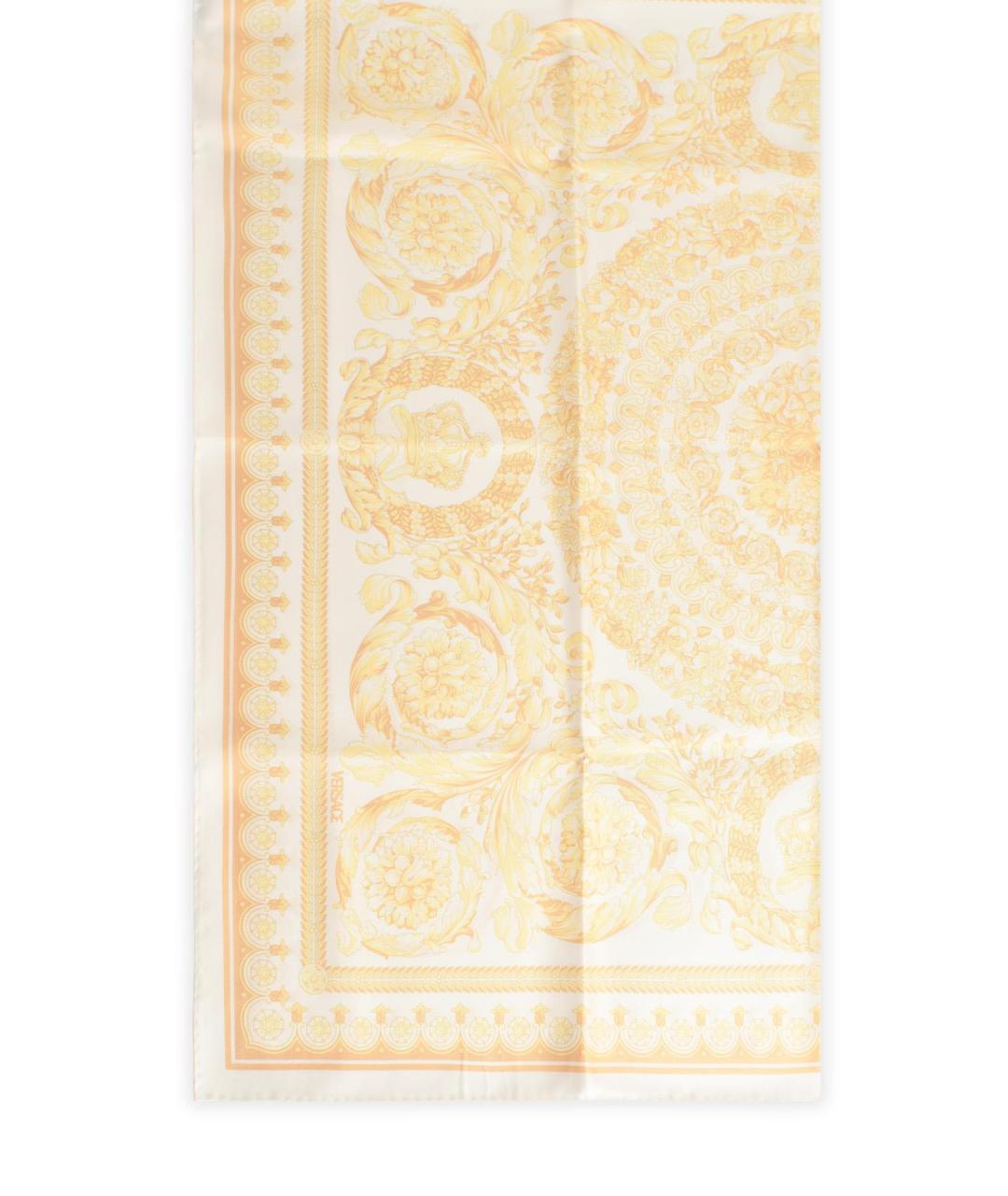 VERSACE Золотой шелковый шарф, фото 2