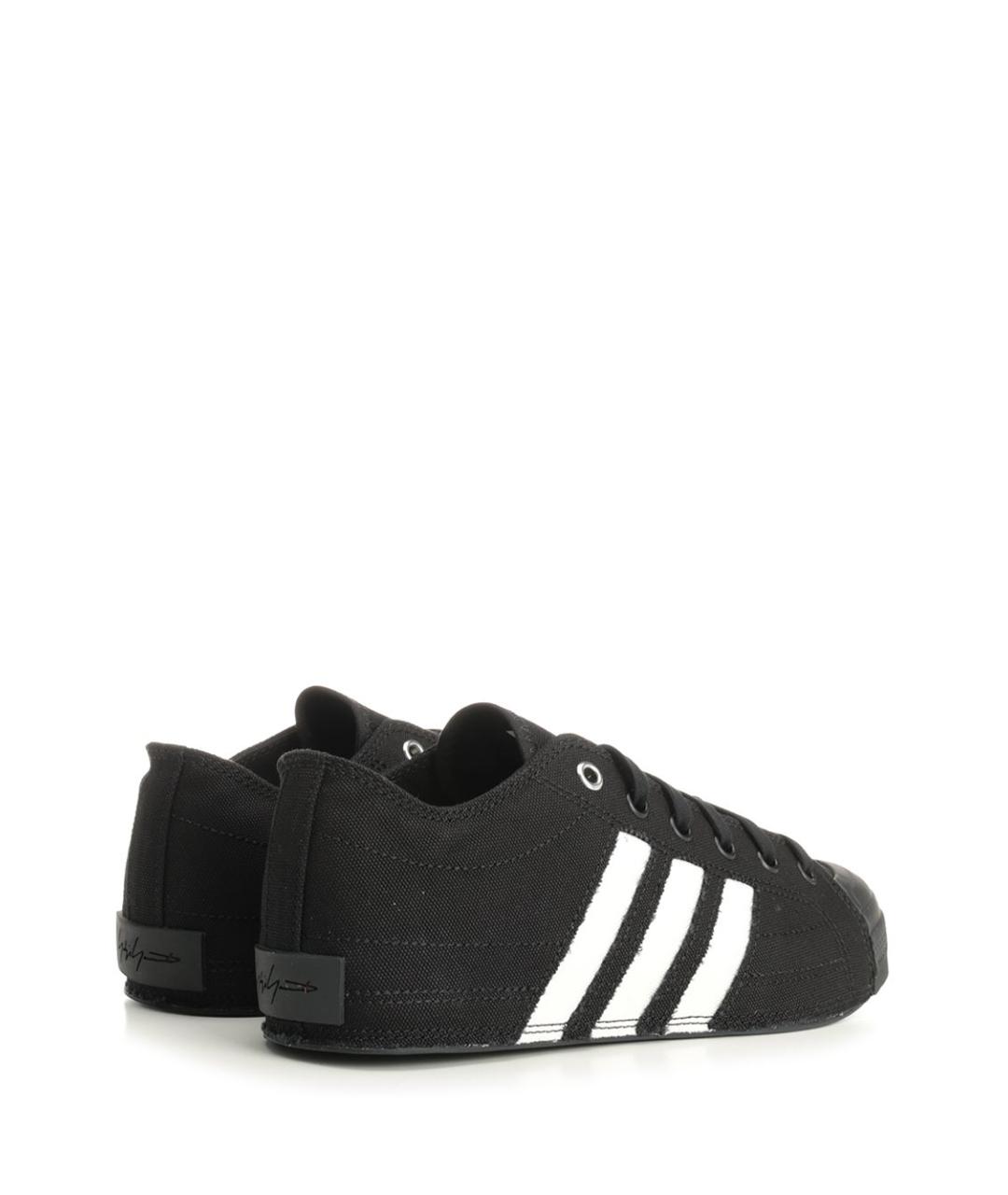 ADIDAS Черные кожаные кеды, фото 3