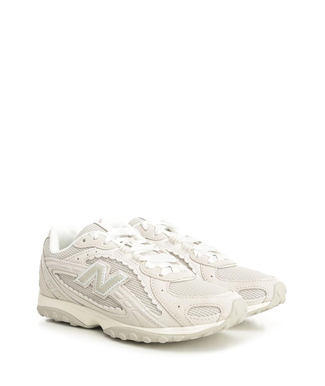 NEW BALANCE Белые текстильные низкие кроссовки / кеды, фото 2
