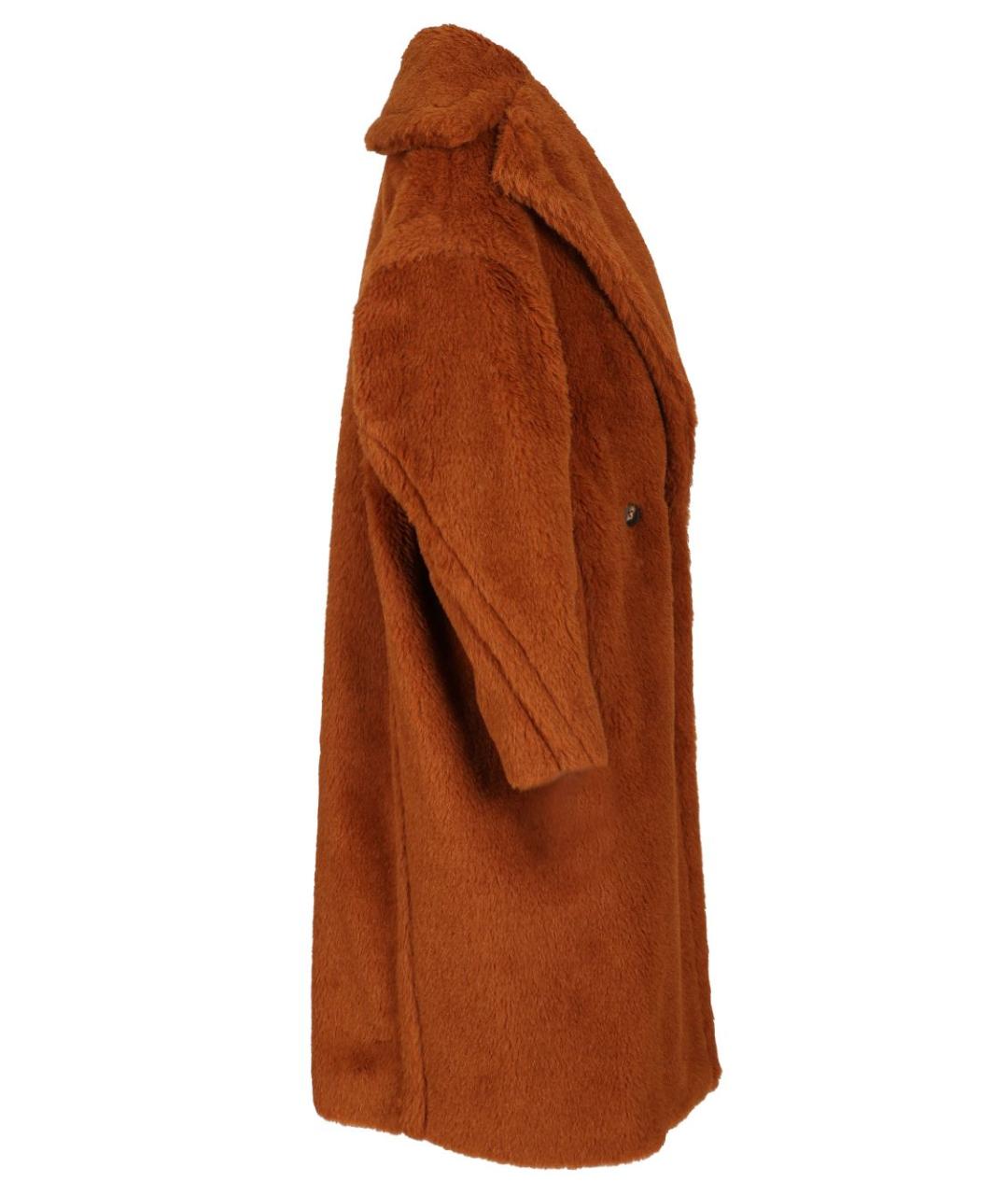 MAX MARA Коричневое шерстяное пальто, фото 3