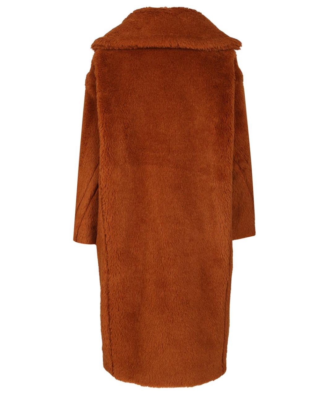 MAX MARA Коричневое шерстяное пальто, фото 2