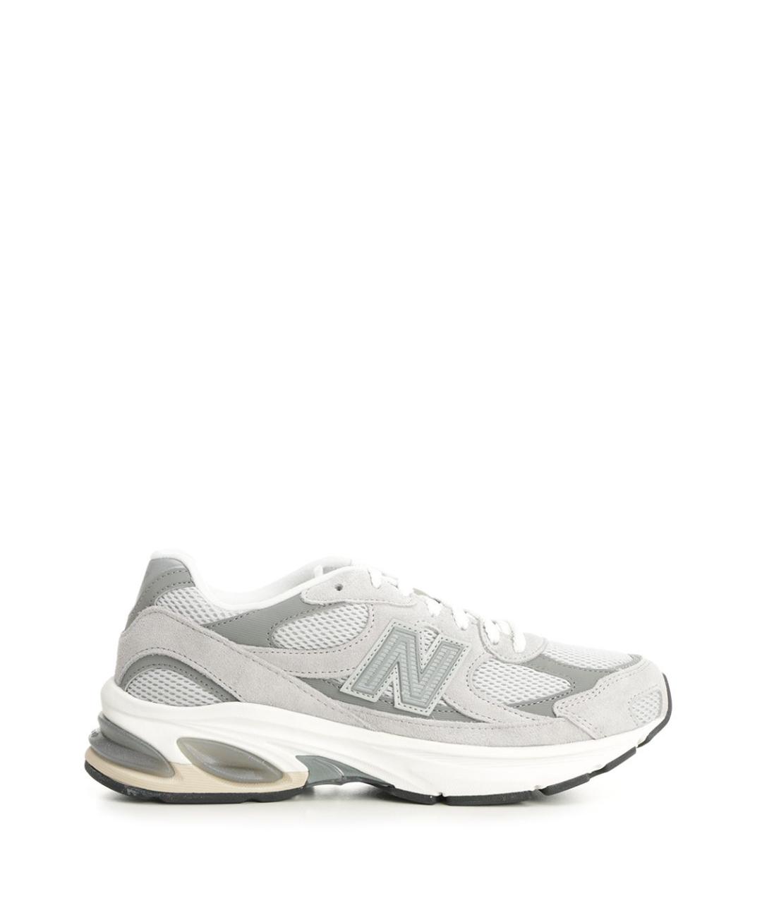 NEW BALANCE Серые кожаные кроссовки, фото 1
