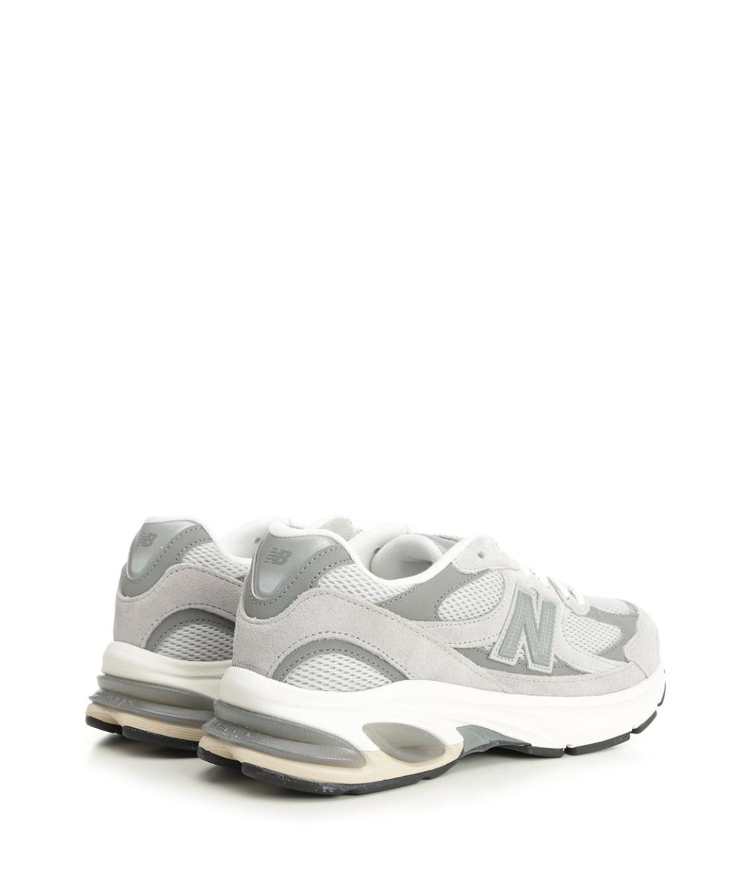 NEW BALANCE Серые кожаные кроссовки, фото 3