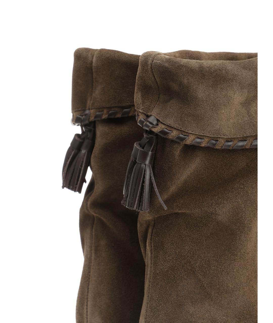 ISABEL MARANT Коричневые замшевые ботинки, фото 6