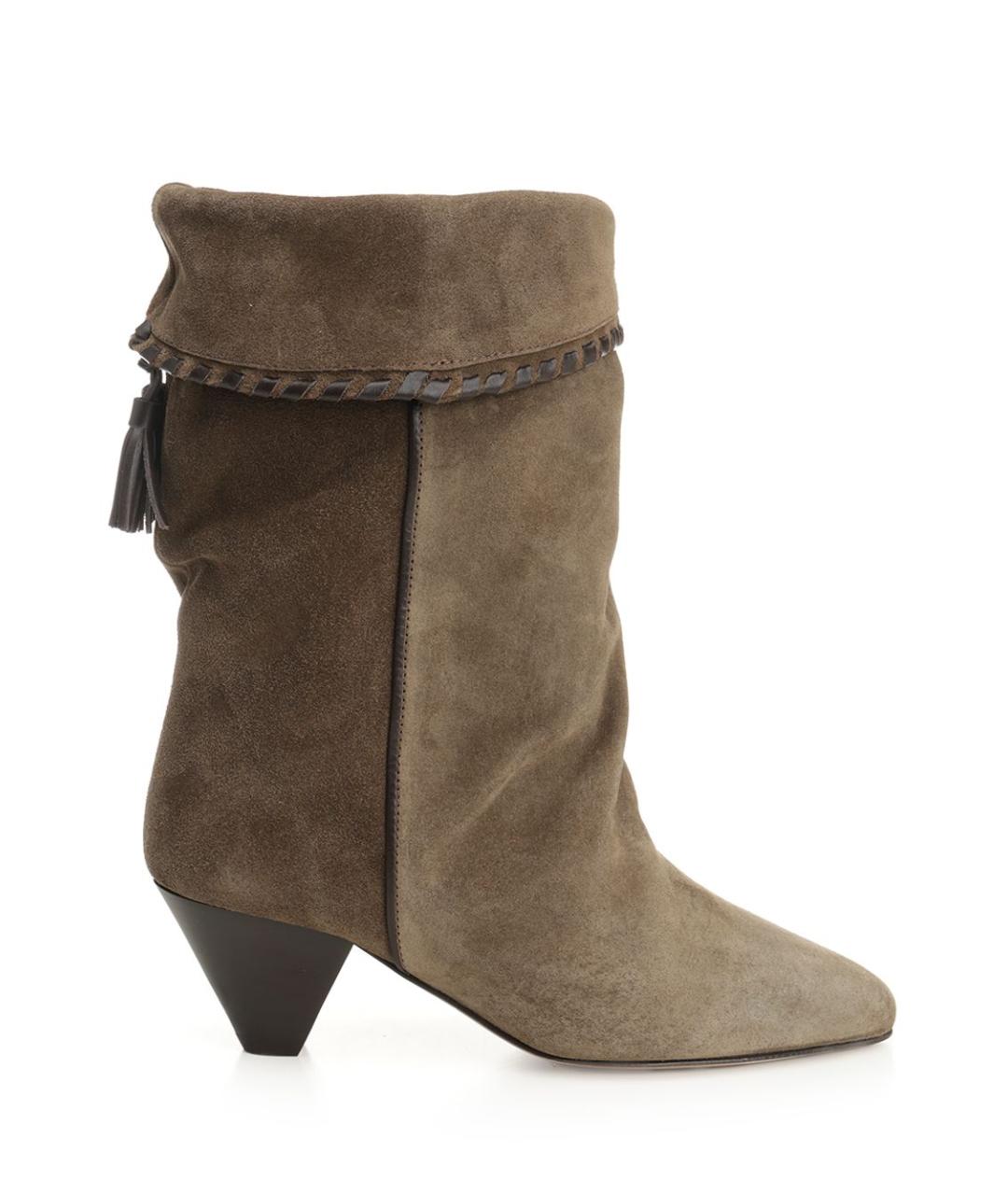 ISABEL MARANT Коричневые замшевые ботинки, фото 1