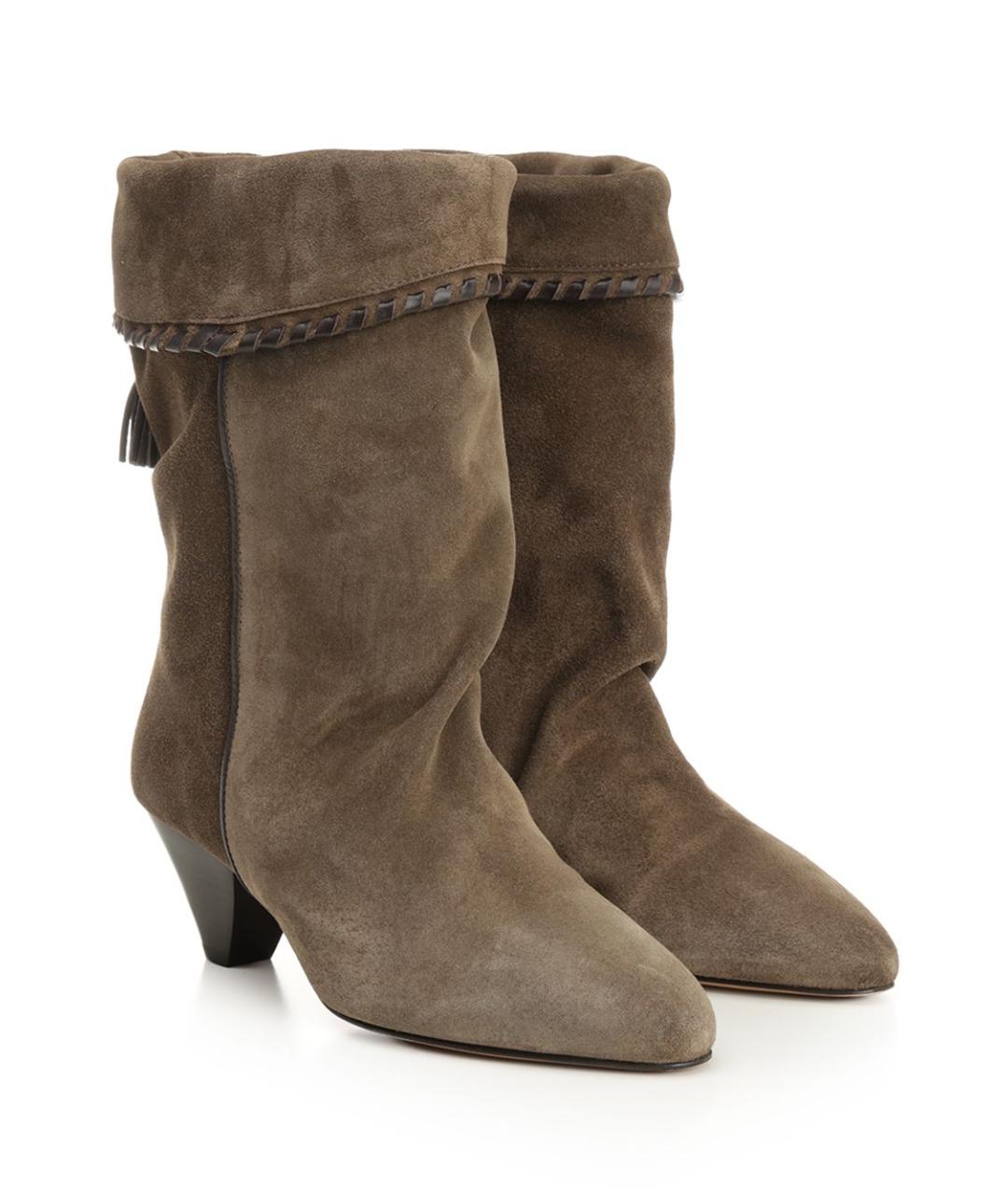 ISABEL MARANT Коричневые замшевые ботинки, фото 2