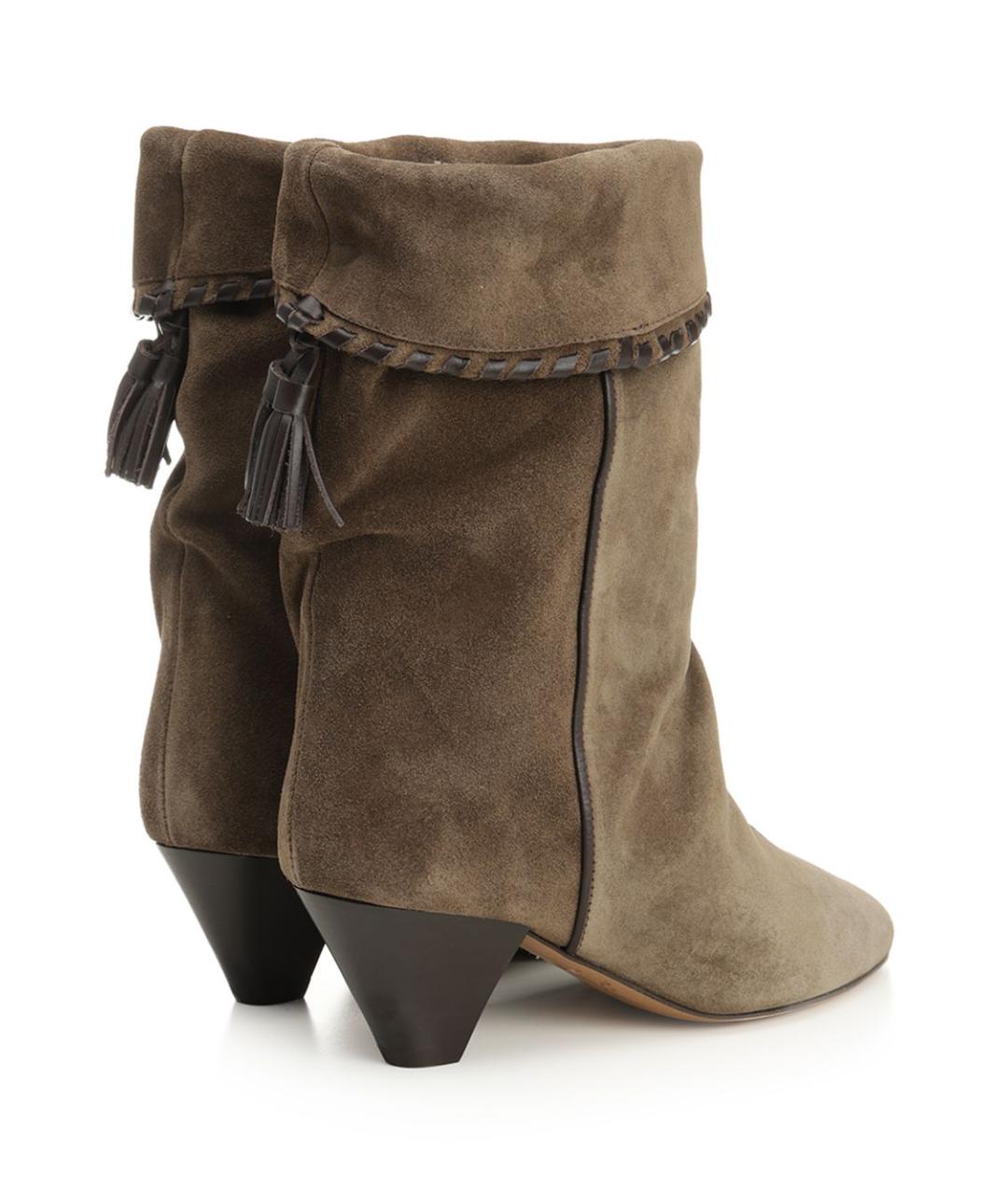 ISABEL MARANT Коричневые замшевые ботинки, фото 3