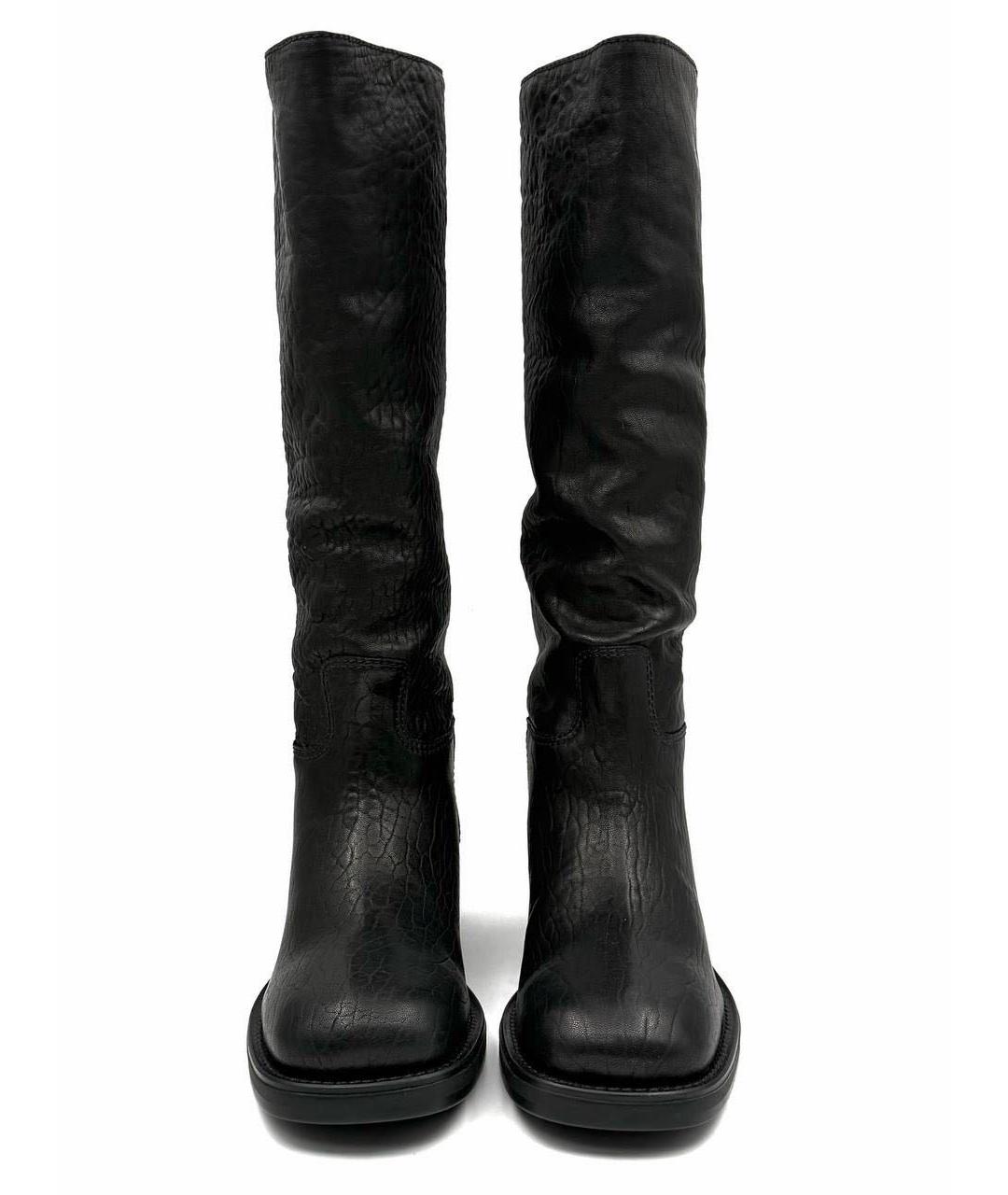 MIU MIU Черные кожаные сапоги, фото 2