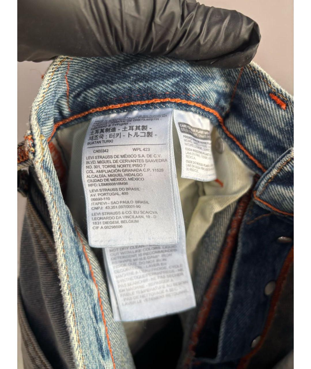 HERON PRESTON Синие прямые джинсы, фото 6