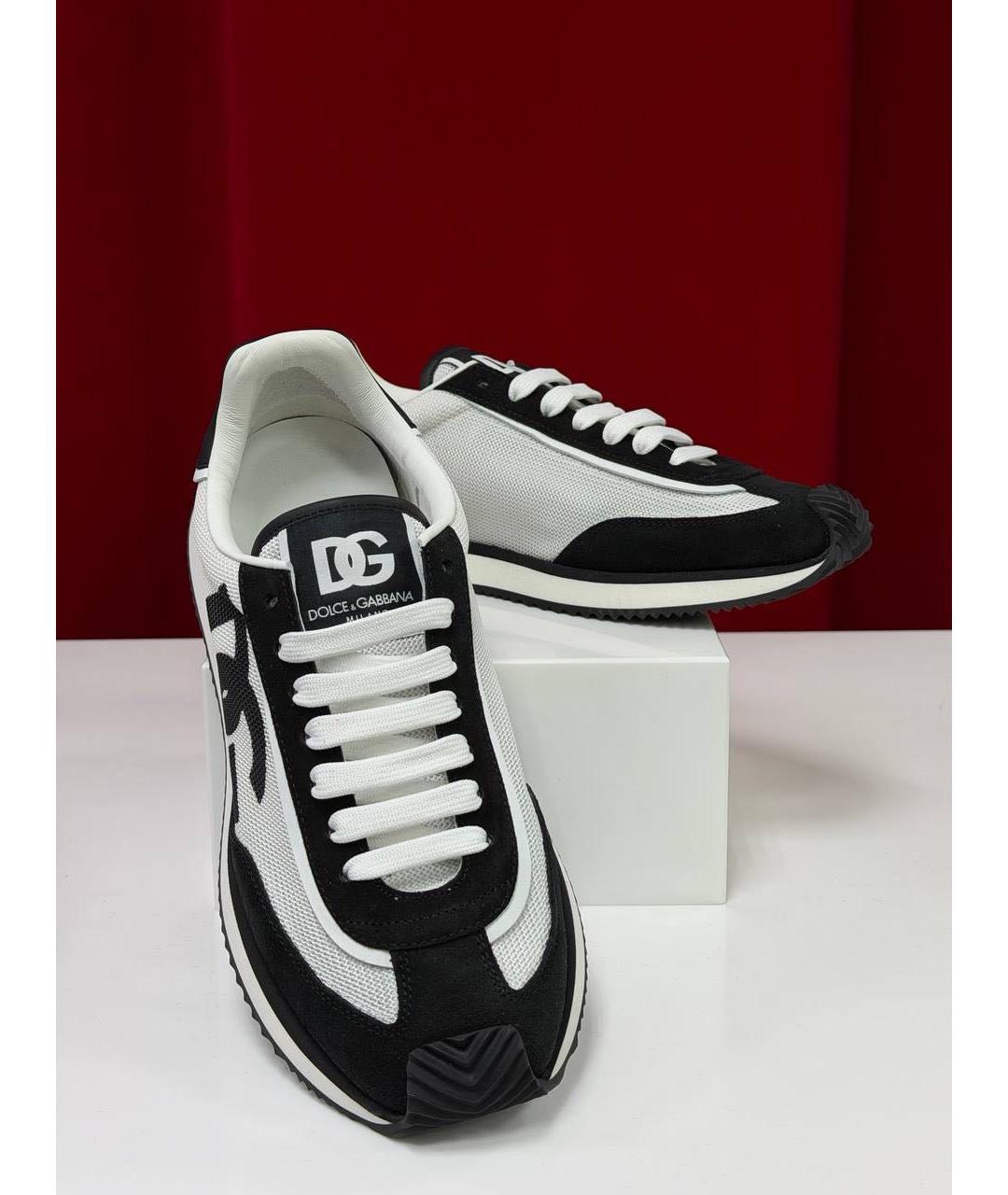 DOLCE&GABBANA Белые низкие кроссовки / кеды, фото 7