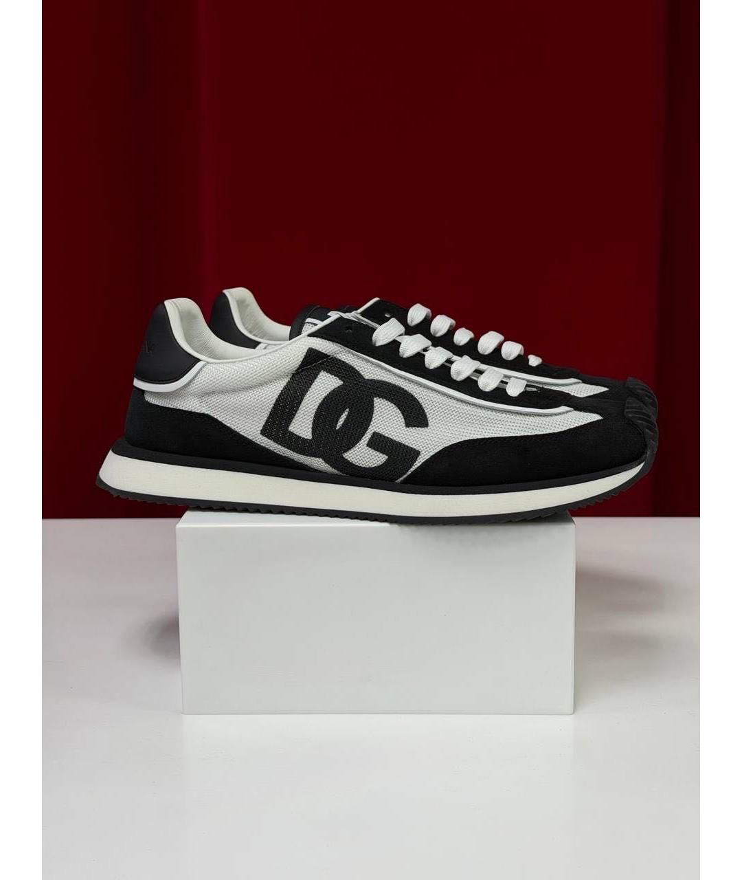 DOLCE&GABBANA Белые низкие кроссовки / кеды, фото 6