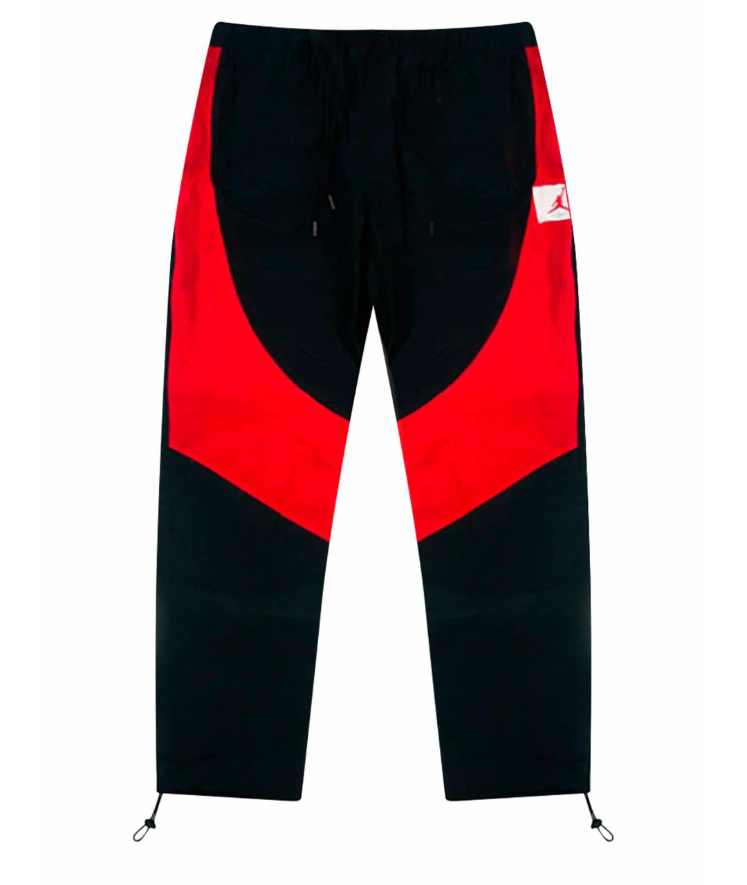 JORDAN Черные синтетические повседневные брюки, фото 1