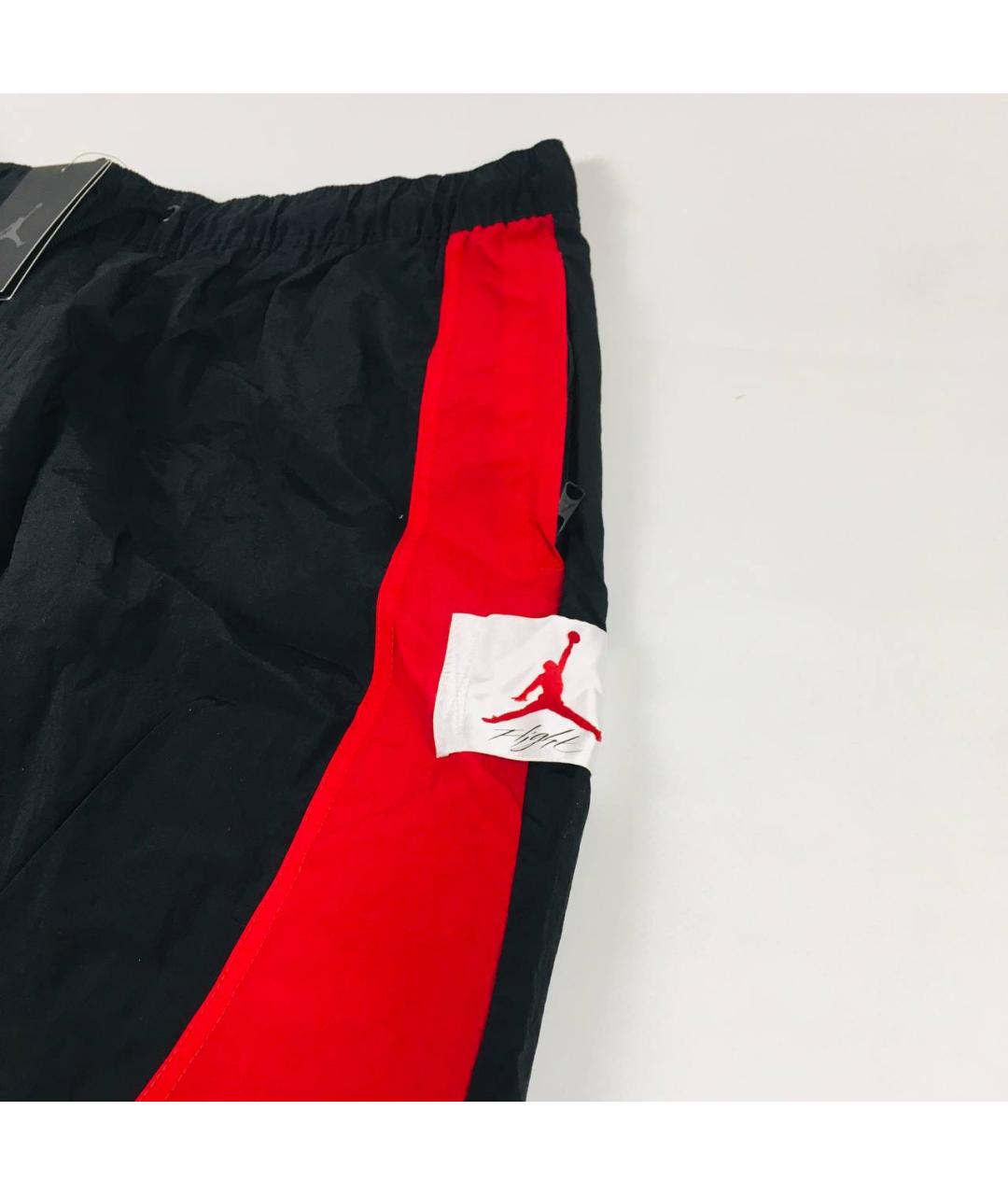 JORDAN Черные синтетические повседневные брюки, фото 4