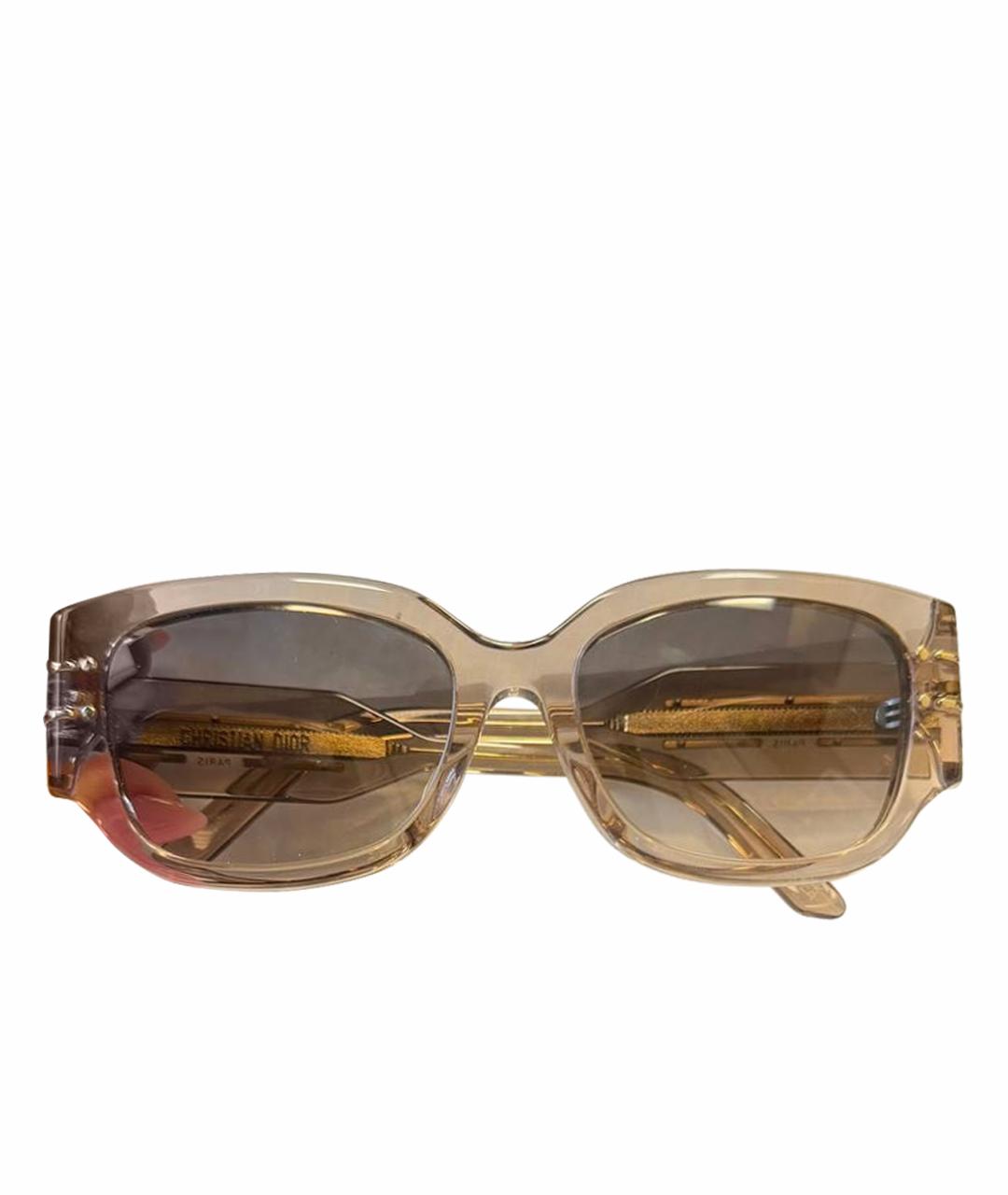 CHRISTIAN DIOR Бежевые солнцезащитные очки, фото 1