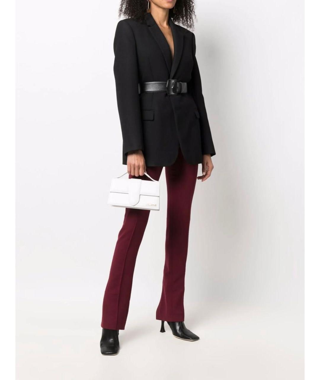 JACQUEMUS Белая кожаная сумка с короткими ручками, фото 7