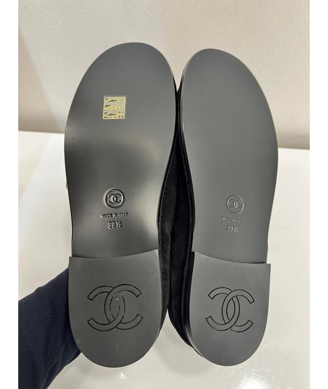 CHANEL Черные замшевые балетки, фото 3