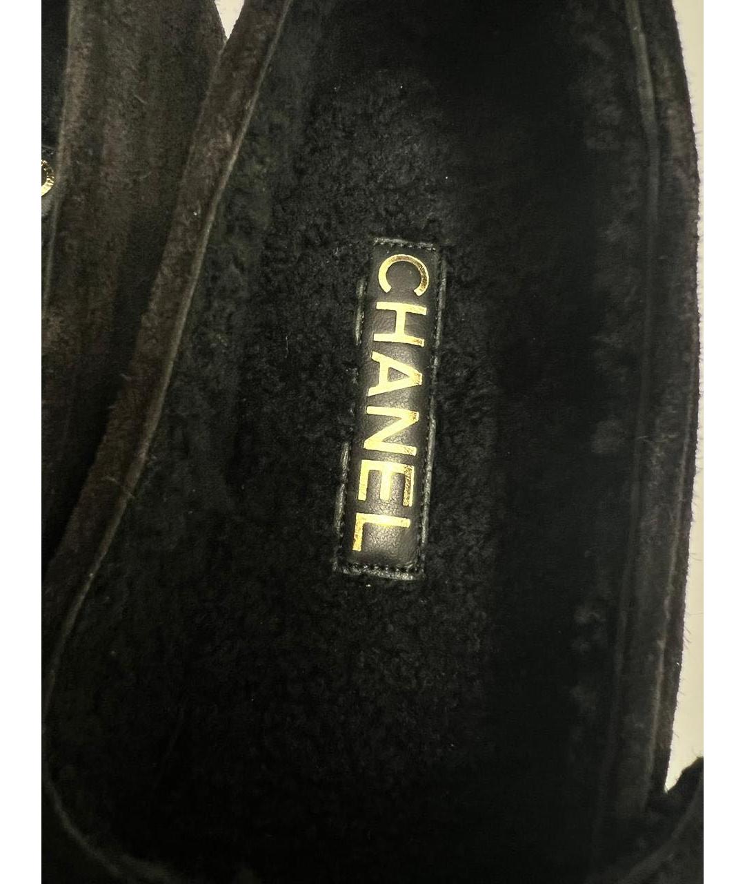 CHANEL Черные замшевые балетки, фото 5