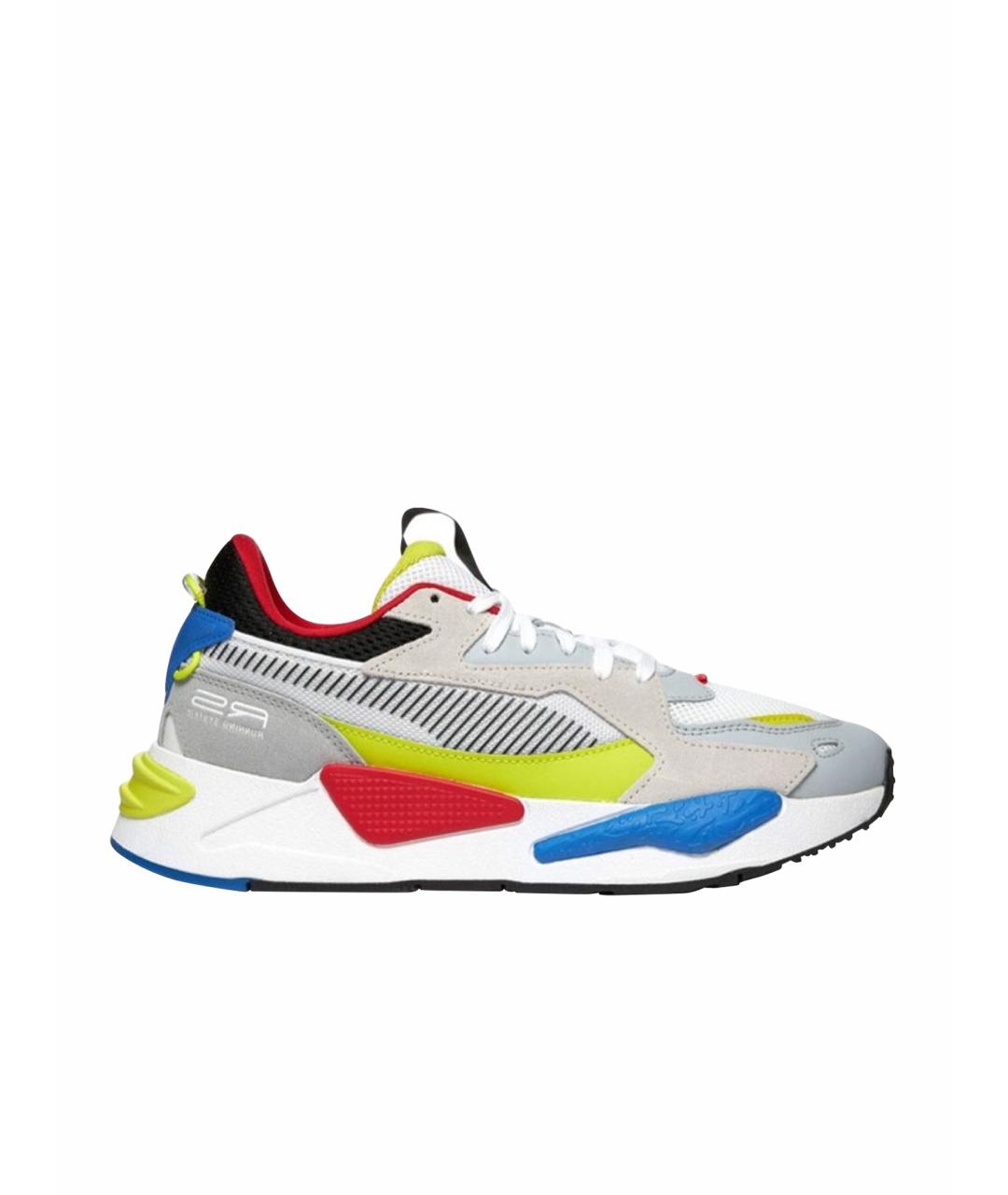 PUMA Белые кожаные низкие кроссовки / кеды, фото 1