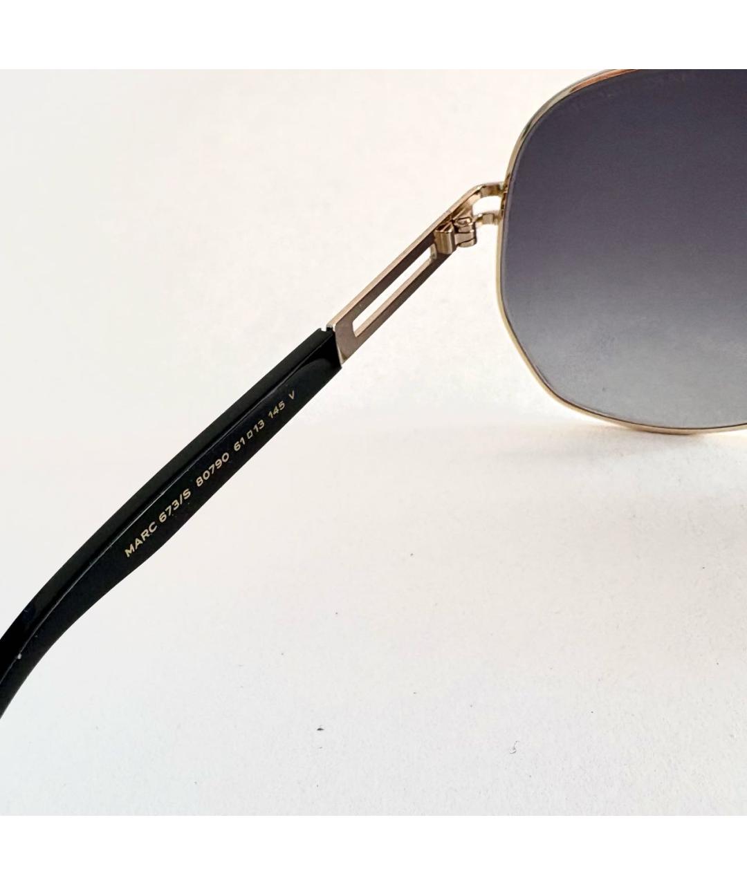 MARC JACOBS Черные металлические солнцезащитные очки, фото 4