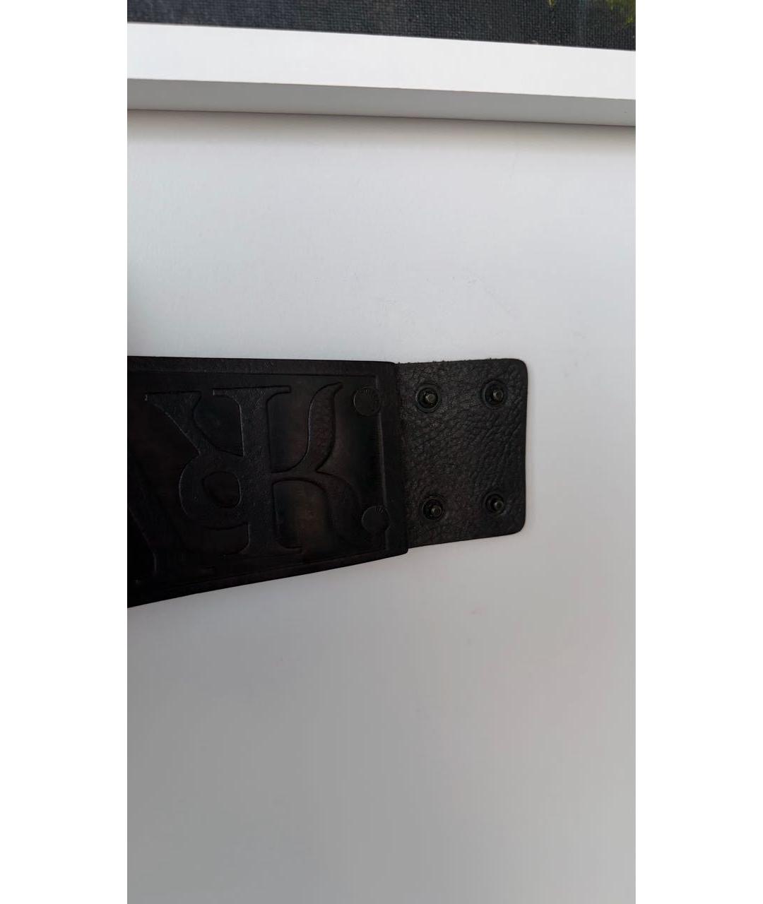 DIESEL Черный кожаный ремень, фото 2