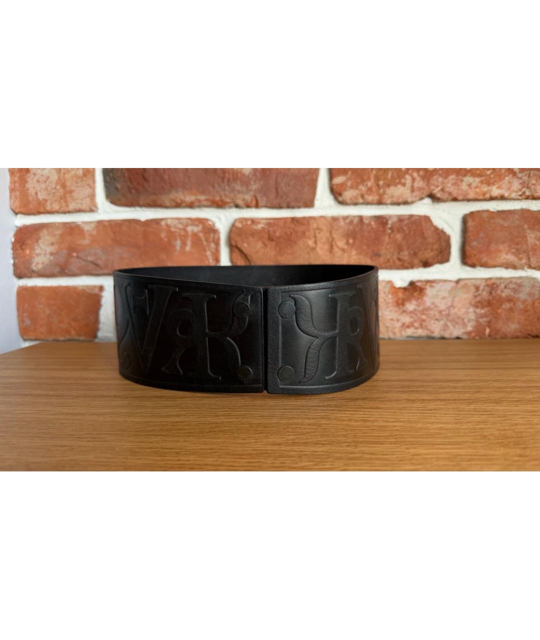 DIESEL Черный кожаный ремень, фото 4