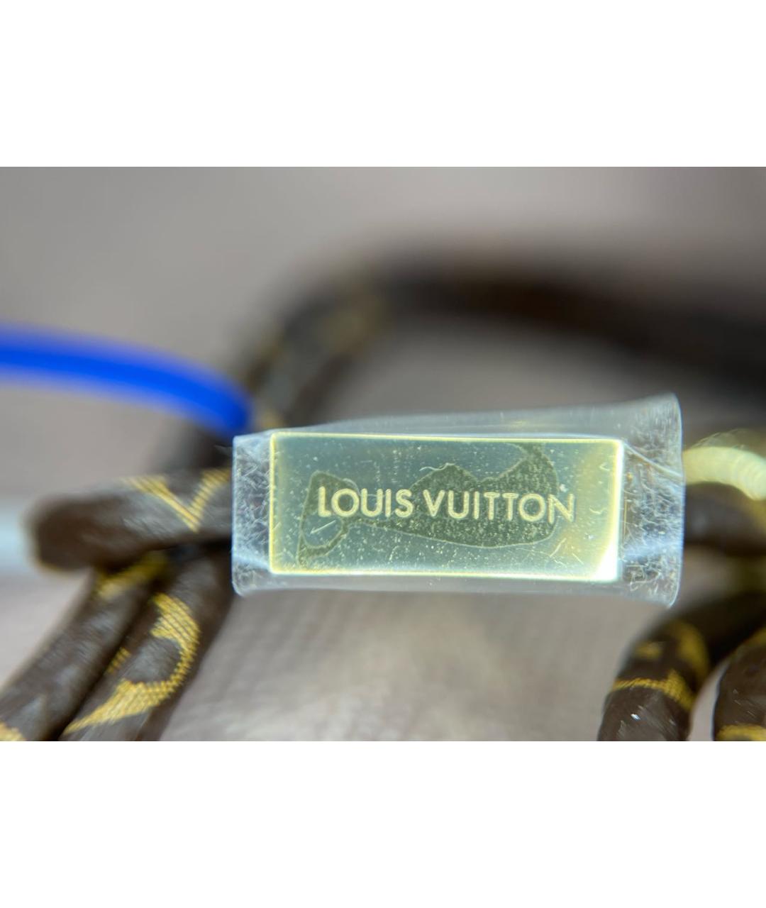 LOUIS VUITTON Коричневый латунный браслет, фото 7
