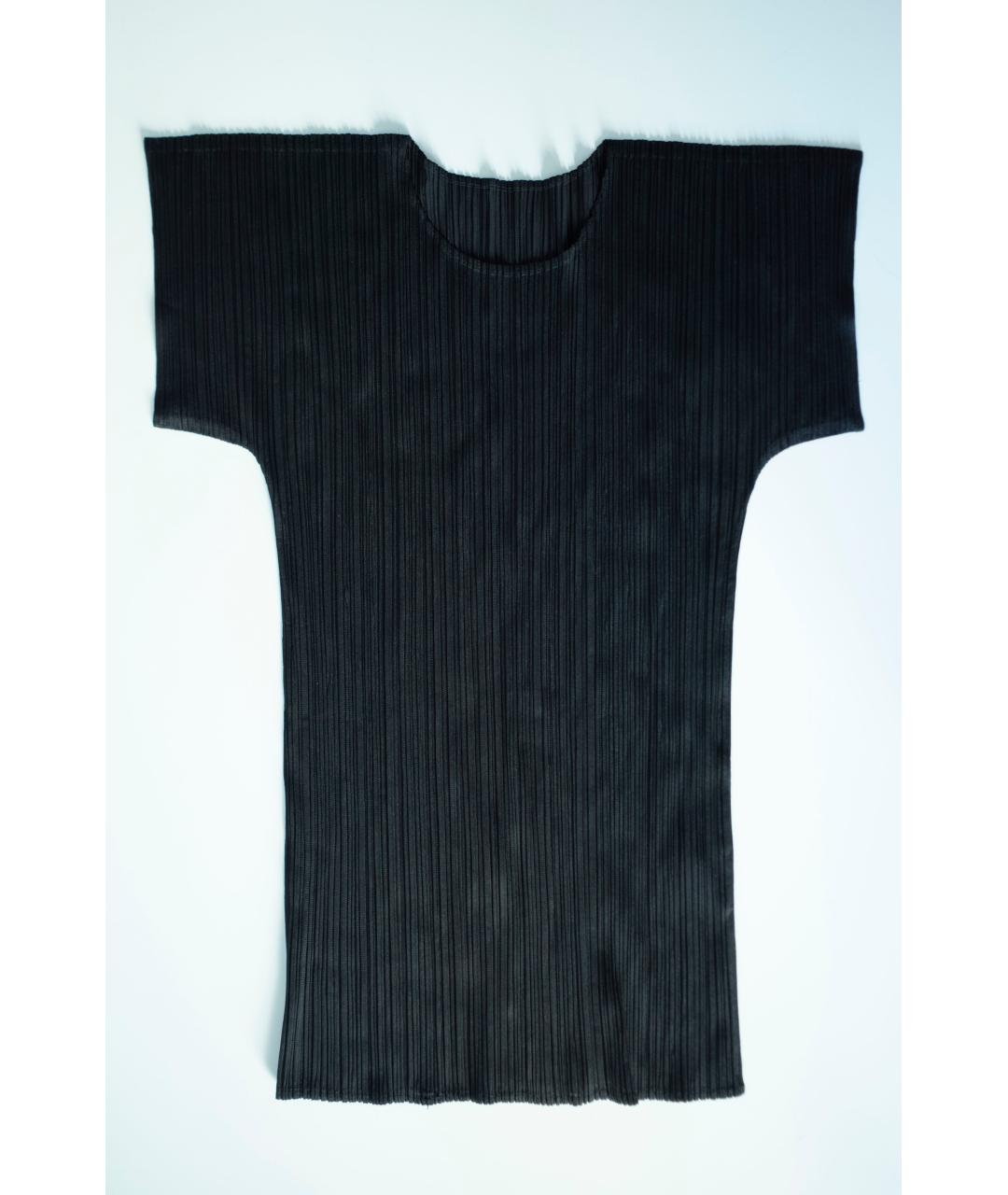 ISSEY MIYAKE Черная синтетическая футболка, фото 7