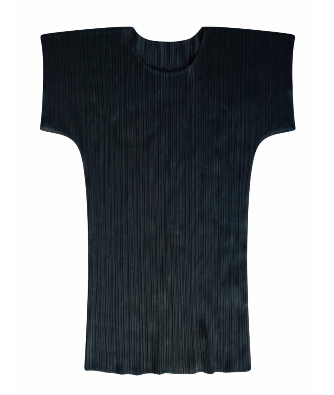 ISSEY MIYAKE Черная синтетическая футболка, фото 1