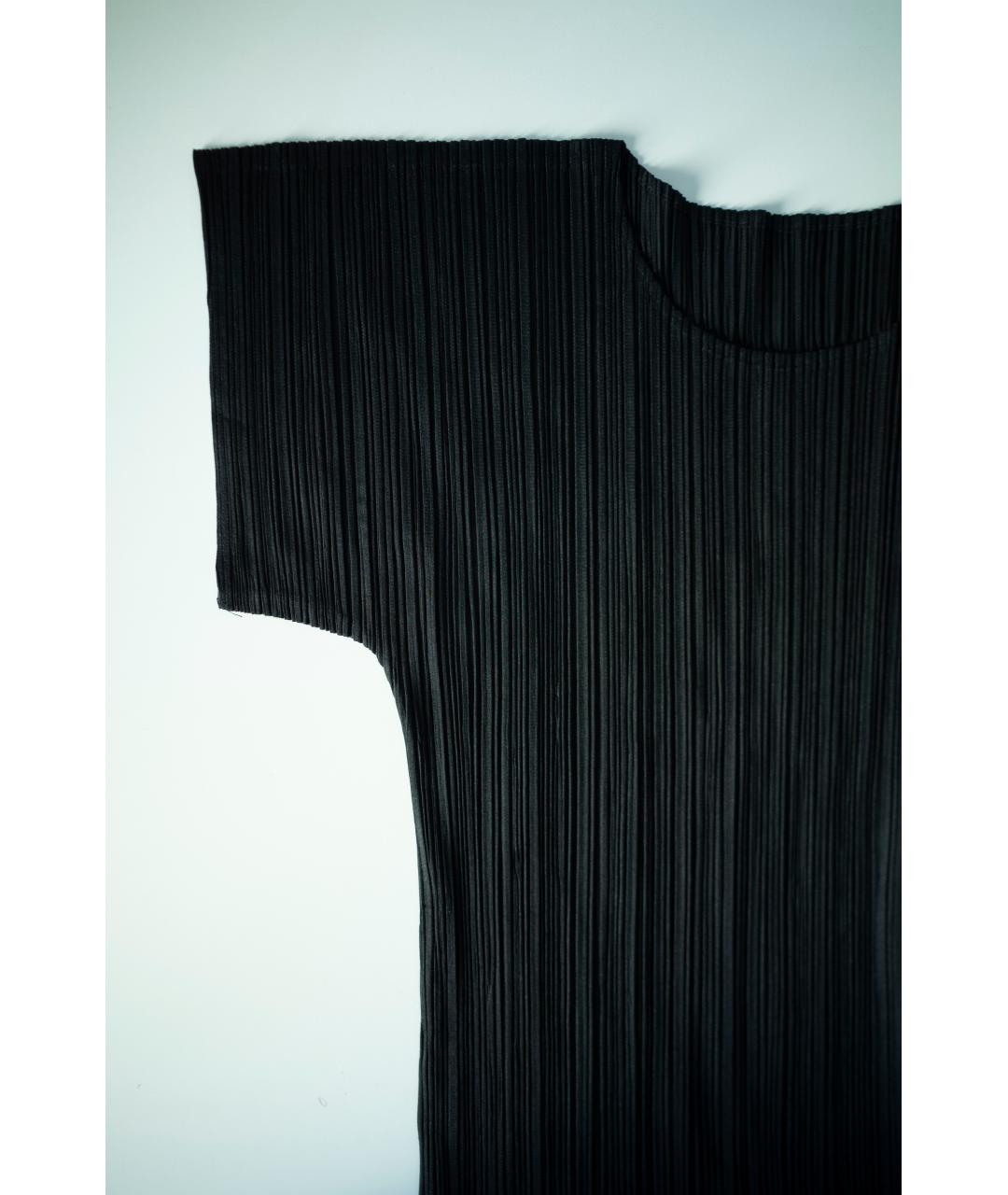 ISSEY MIYAKE Черная синтетическая футболка, фото 4