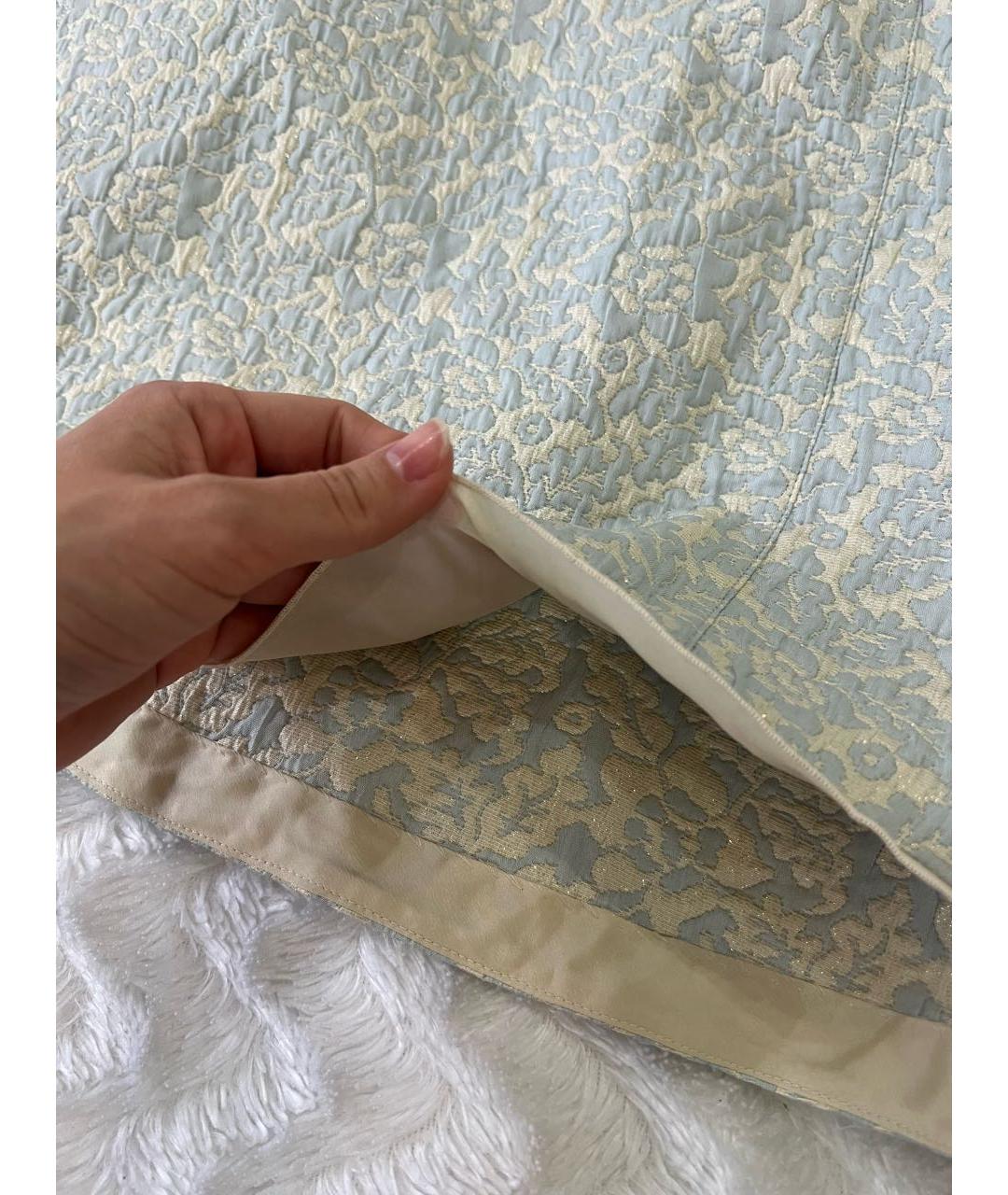 PATRIZIA PEPE Голубое полиэстеровое коктейльное платье, фото 5