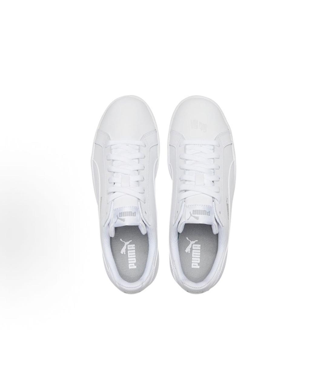 PUMA Белые кожаные низкие кроссовки / кеды, фото 2