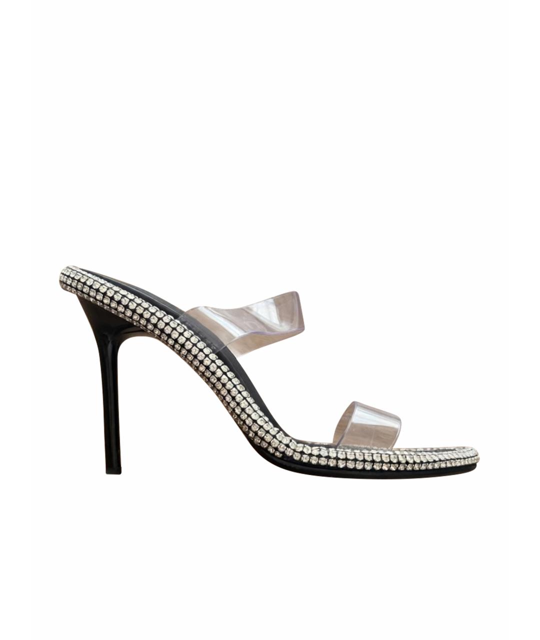 ALEXANDER WANG Черные кожаные босоножки, фото 1