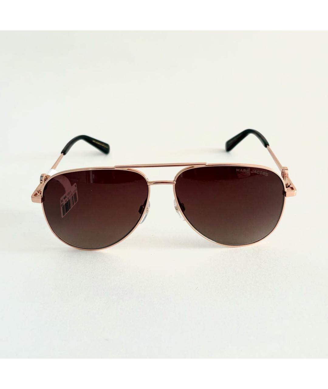 MARC JACOBS Золотые металлические солнцезащитные очки, фото 5